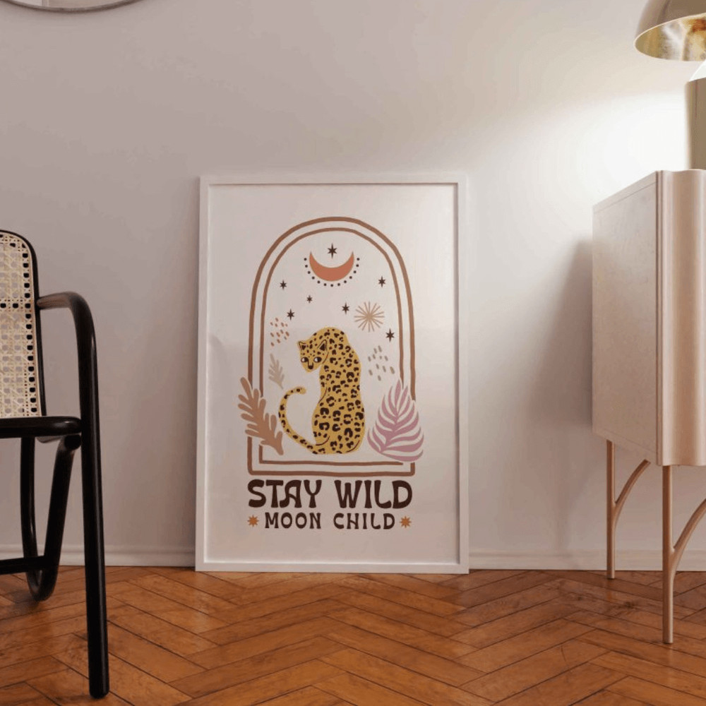 Boho Abstract Flowers Print Set Of 9 Floral Wall Art Vintage Art Print Boho Printable Art Boho Chic 7