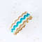Digital Peyoted Bracelet Pattern With A Design Reminiscent Of Hot Golden Sands And Azure Turquoise 0