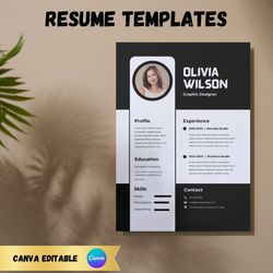 professional & modern resume template resume ready editable templates for quick success career boost