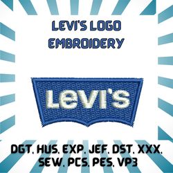 levi's fashion brand high-quality embroidery logo digital files - instant download ready to use.