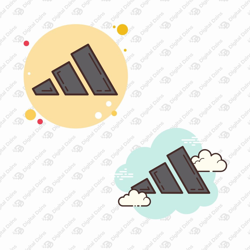 Adidas Design Bundle Adidas SVG Adidas Cartoonish Logo 15 In 1 Premium SVG Bundle Instant Download 1