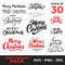 Merry Christmas SVG Bundle 30in1 Merry Christmas SVG Merry Christmas Text SVG Instant Download Read 0