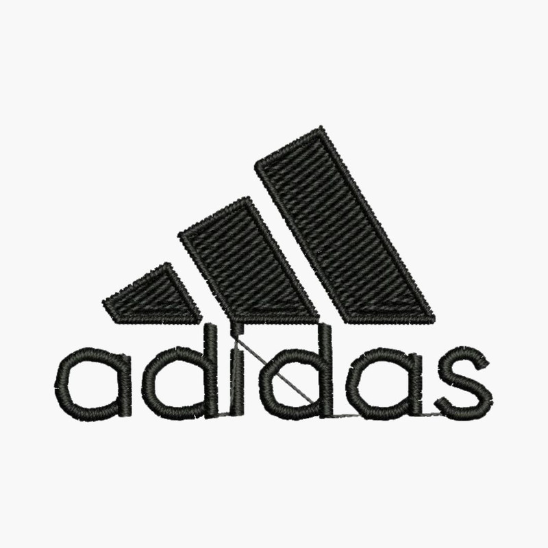 Adidas BW EMB Logo Design Embroidery Files Package DST DGT EXP JEF And So On Instant Download Ready 2