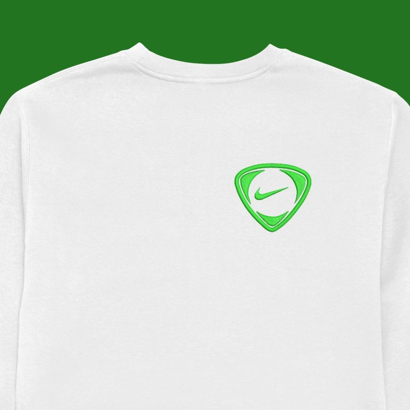 Green Nike Logo Tag Embroidery Design Embroidery Files Package DST DGT EXP JEF And So On Instant Do 1