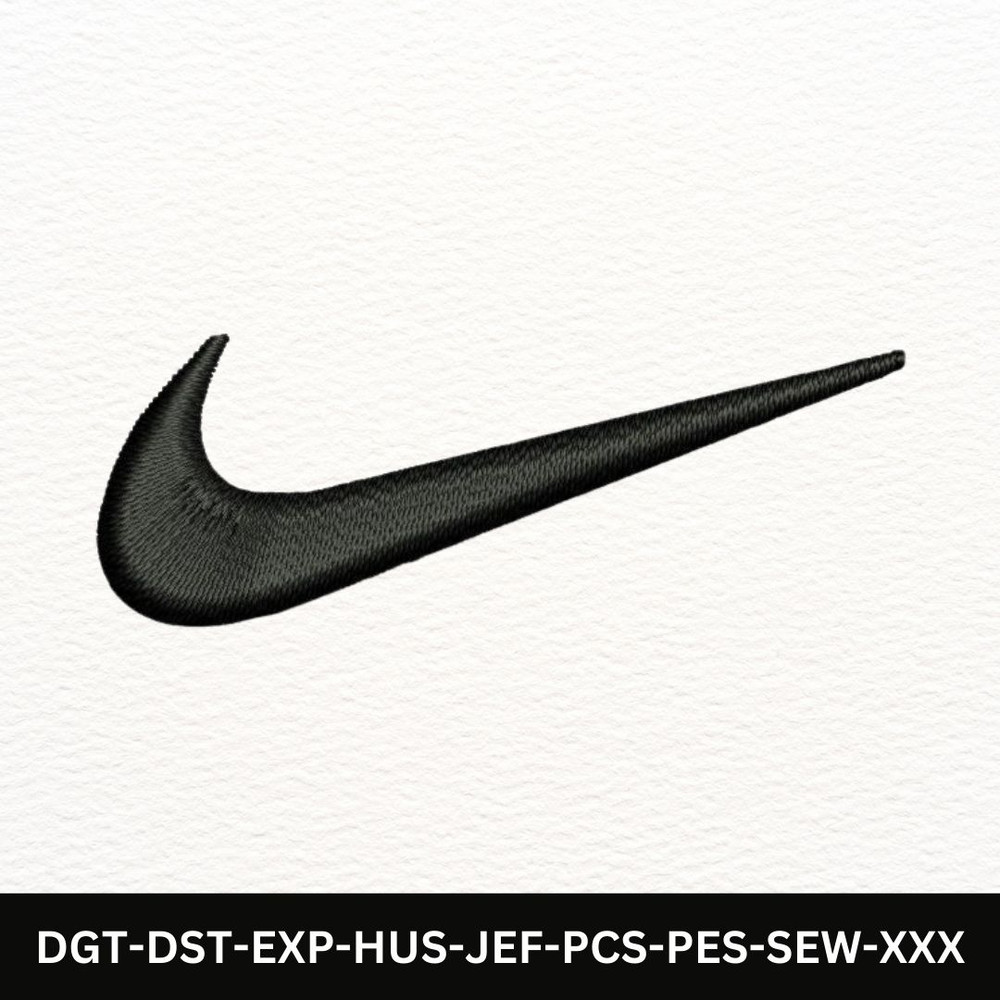 Nike Swoosh Black Embroidery Design Instant Download Perfect For Sweatshirts Hoodies Tshirts More 0