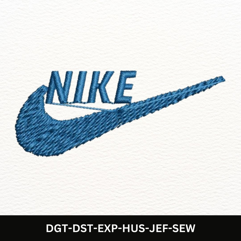 Nike Logo With Swoosh Blue Embroidery Design Instant Download For Sweatshirts Hoodies Tshirts More 0