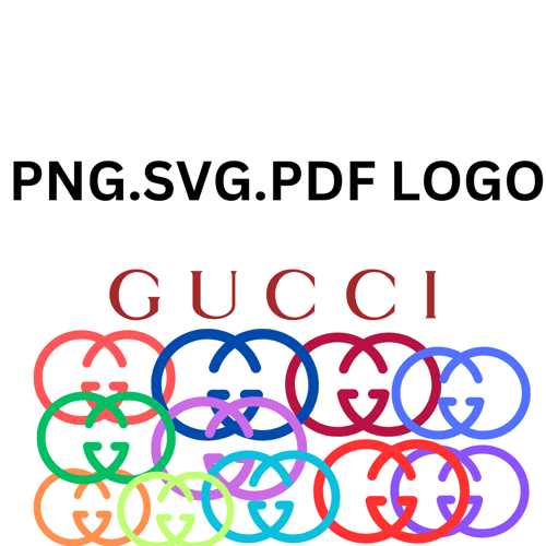 Gucci Logo SVG, PNG & PDF Pack – Premium Designer Graphics ,high quality ,instant download