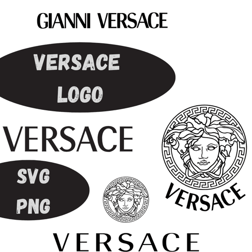 Versace-Inspired Logo SVG & PNG.Brand Logo Svg, Famous Brand Svg,png.