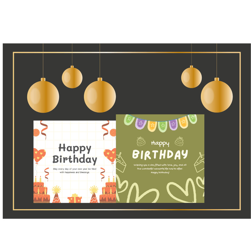 Vintage Cake Happy Birthday Card Happy Birthday Card DIGITAL Download Printable Birthday Card ins 4