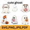 Cute Ghost SVG Designs For Spooky Fun Projects 0