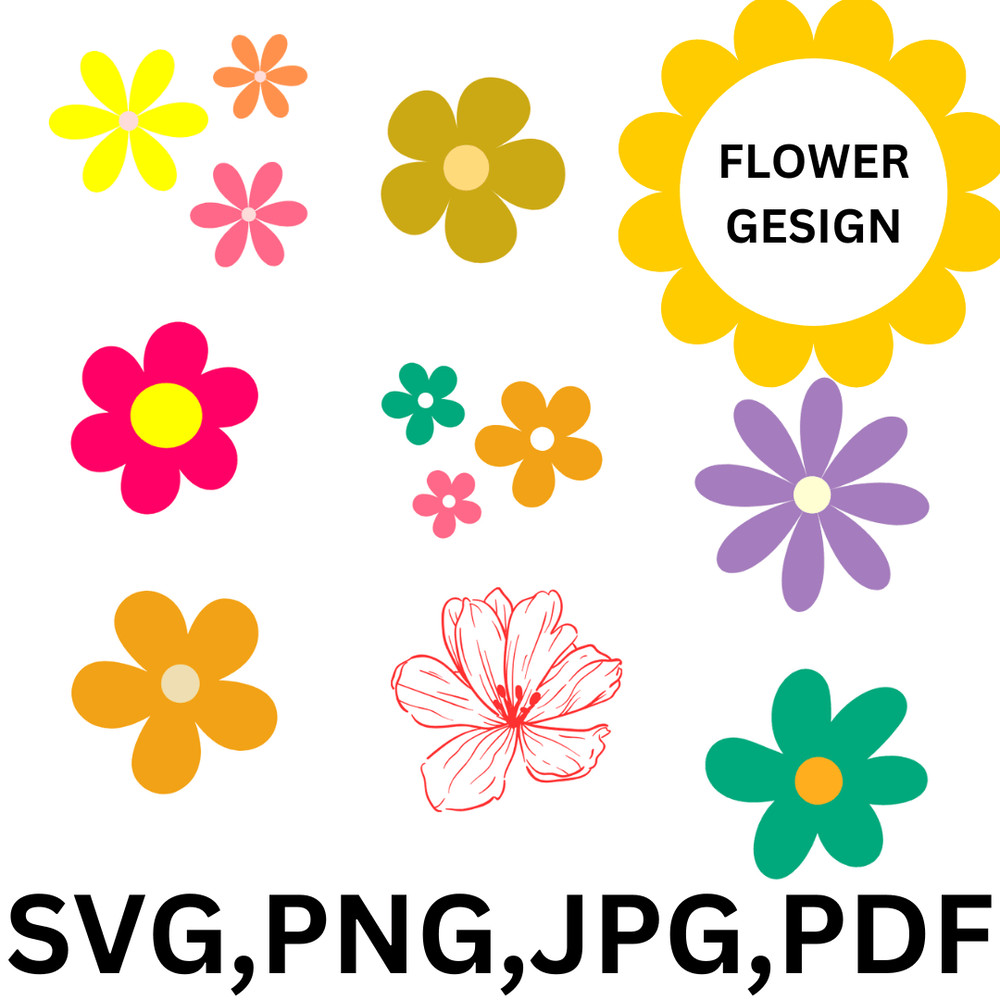 Elegant Flower Bundle SVGs  Perfect For Crafting  Design Projects 0