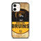 Boston Bruins Brown Textured Phone Cases For IPhone Samsung Google Pixel And LG all Models 0
