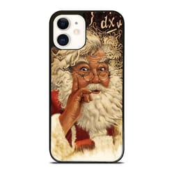 einstein santa think phone cases - for iphone, samsung, google pixel, and lg (all models).