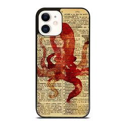 red octopus dictionary phone cases - for iphone