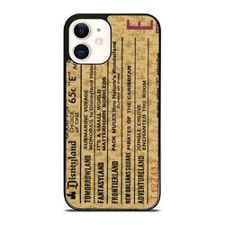disneyland e ticket brown phone cases - for iphone