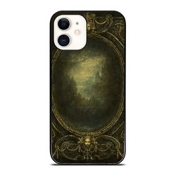 dark golden baroque frame phone cases - for iphone