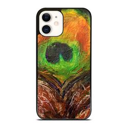 painting art feather peacock phone cases - for iphone