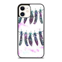 awesome rainbow feather phone cases - for iphone