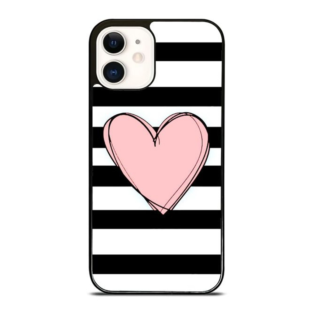 Pink Heart Stripes Phone Case We Offer For IPhone IPad IPod Samsung Google Pixel HTC And LG 0