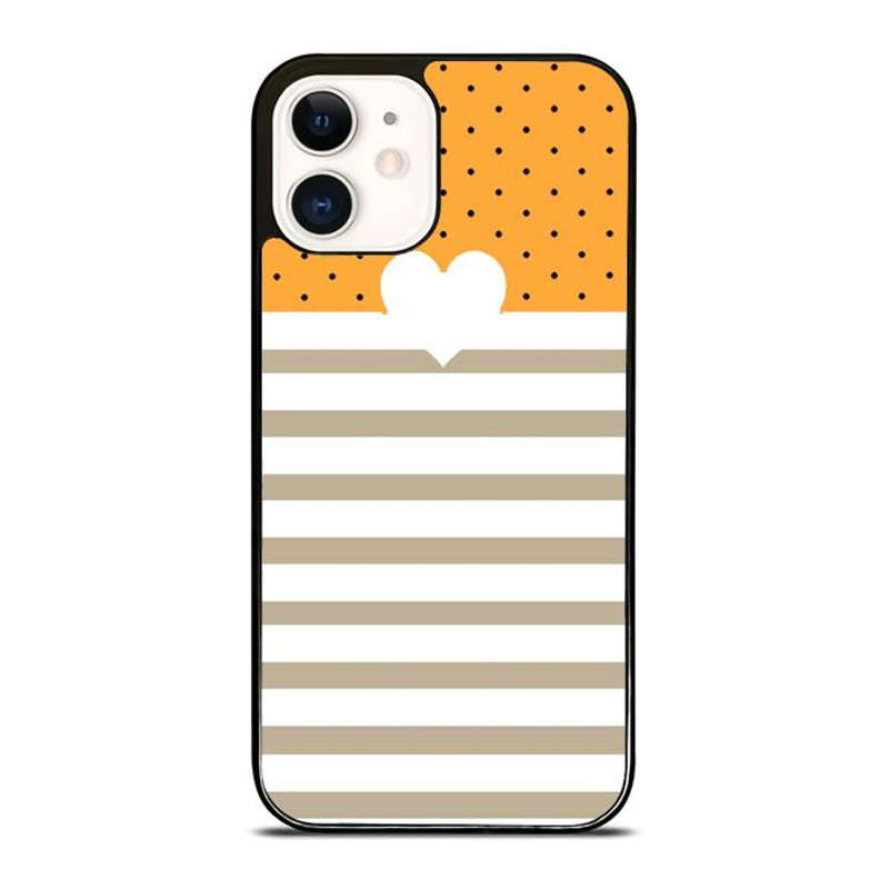 Polkadot Light Orange Stripes Phone Case We Offer For IPhone IPad IPod Samsung Google Pixel HTC An 0
