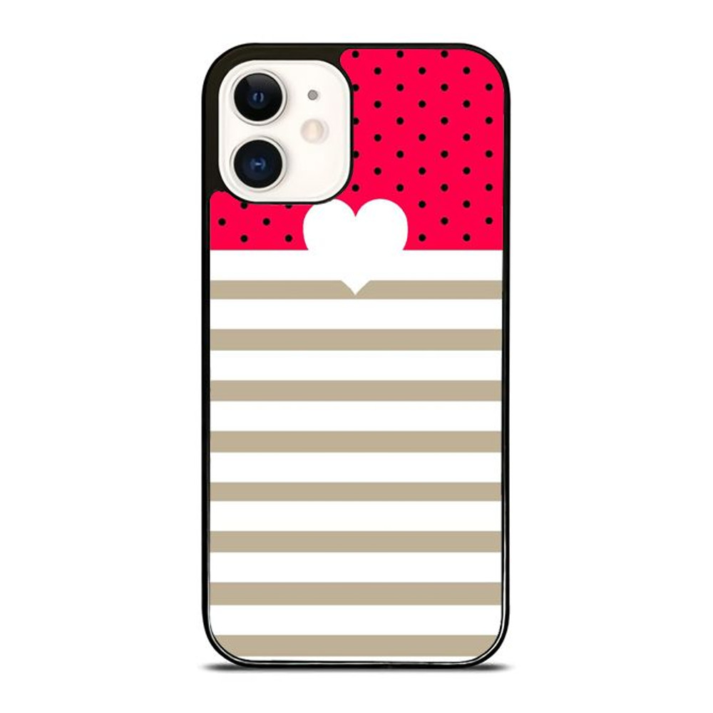 Polkadot Pink Stripes Phone Case We Offer For IPhone IPad IPod Samsung Google Pixel HTC And LG 0