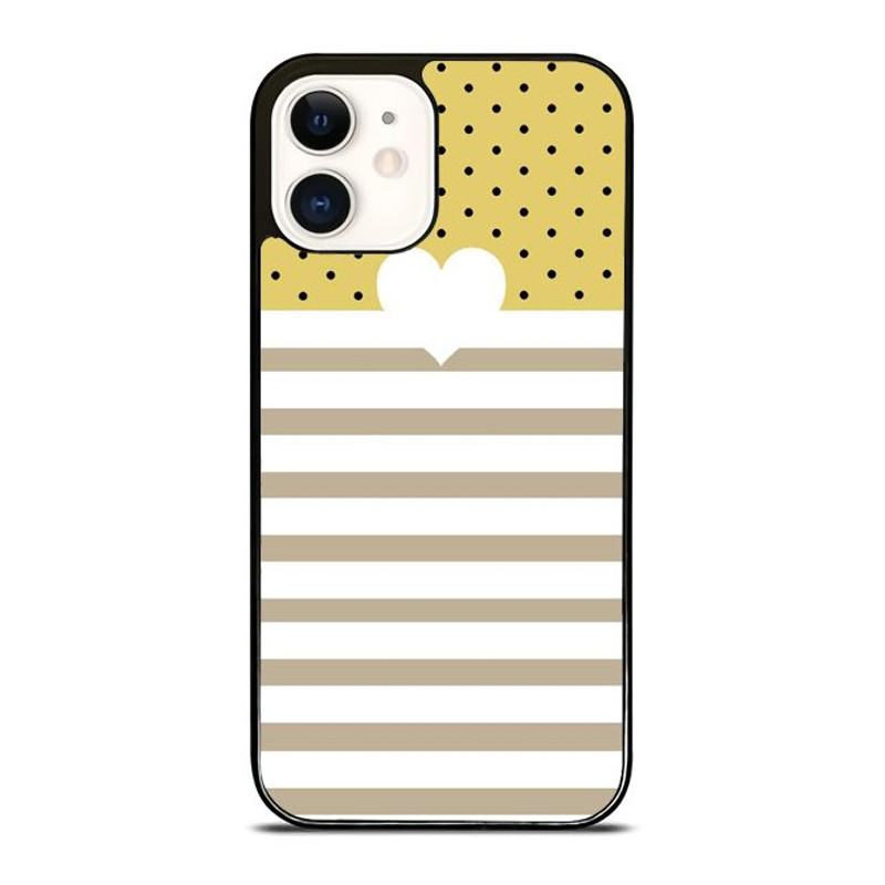 Polkadot Yellow Stripes Phone Case We Offer For IPhone IPad IPod Samsung Google Pixel HTC And LG 0