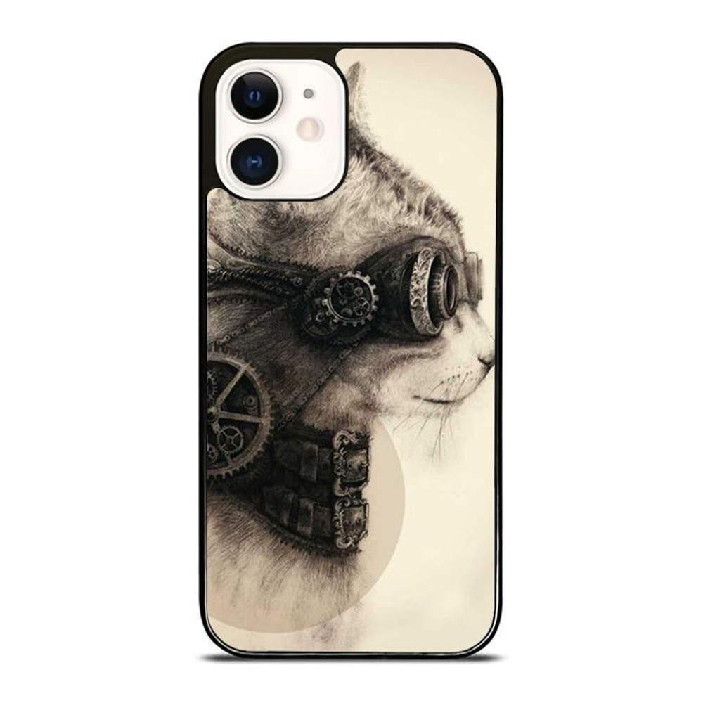 Steampunk Cat Phone Case We Offer For IPhone IPad IPod Samsung Google Pixel HTC And LG 0