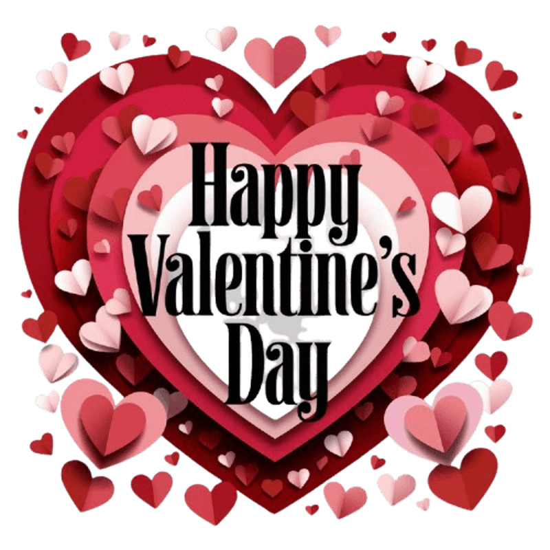 Happy Valentines Day Love Layers Design 0