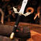 Hand Forged Stainless Steel Legend Of Zelda Handmade Sword Replica Sword Black Zelda With Cover 2