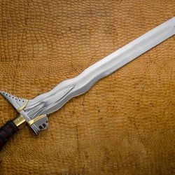 hand forged sword ,moro kris philippines sword ,viking sword, battle sword ,battle ready medieval sword ,leather sheath