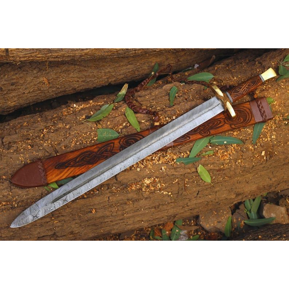 Hand Forged Sword Damascus Steel Sword Viking Sword Battle Sword Battle Ready Medieval Sword With S 0
