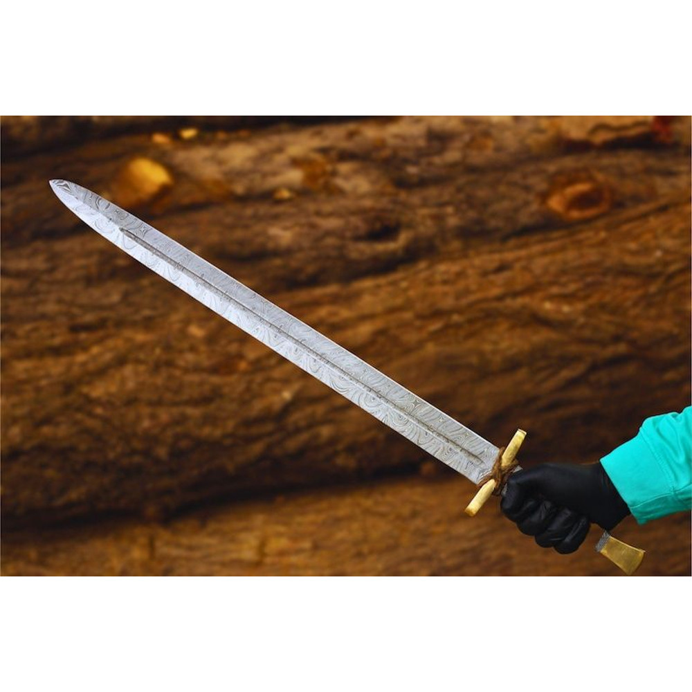 Hand Forged Sword Damascus Steel Sword Viking Sword Battle Sword Battle Ready Medieval Sword With S 1