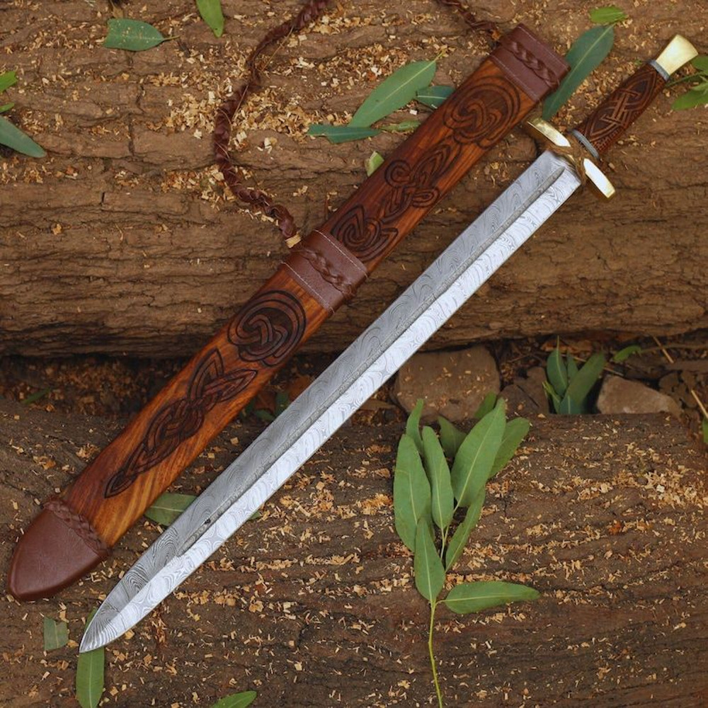 Hand Forged Sword Damascus Steel Sword Viking Sword Battle Sword Battle Ready Medieval Sword With S 3