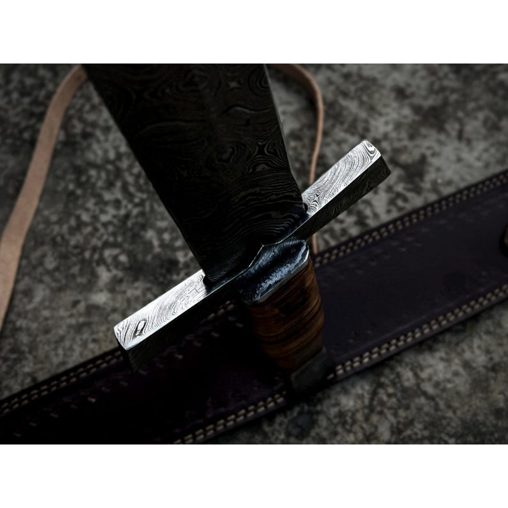 Hand Forged Sword Damascus Steel Sword Viking Sword Battle Sword Battle Ready Medieval Sword With L 3