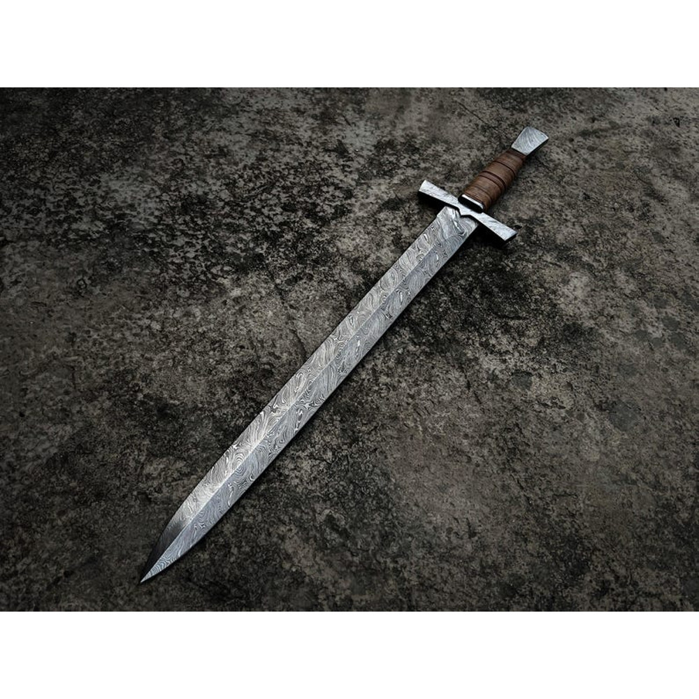 Hand Forged Sword Damascus Steel Sword Viking Sword Battle Sword Battle Ready Medieval Sword With L 8