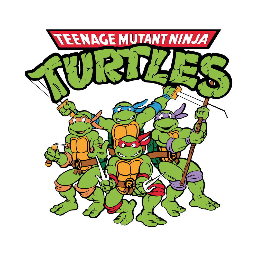 Design Picture File Bundle Tennage Mutant Ninja Turtles With Title Cut Files Clipart SVG PNG PDF 0