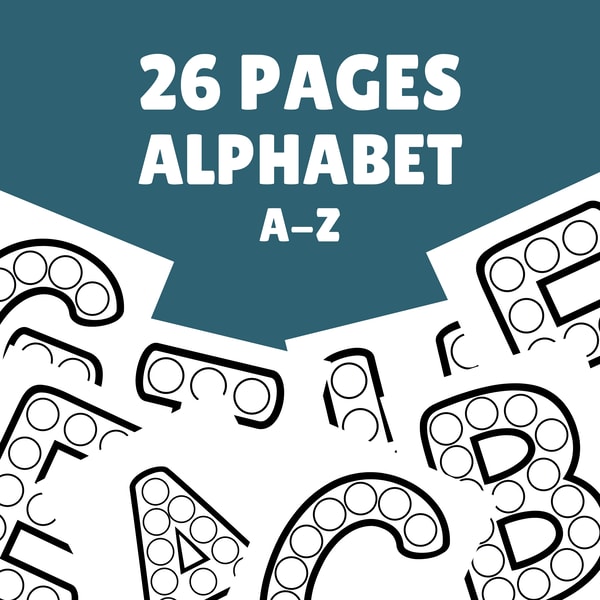 26 Abc Learning 26 Pages Alphabet A-Z | Inspire Uplift