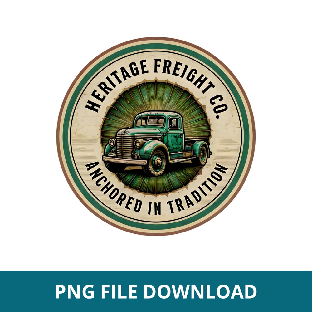 Vintage Truck Stickers PNG 0