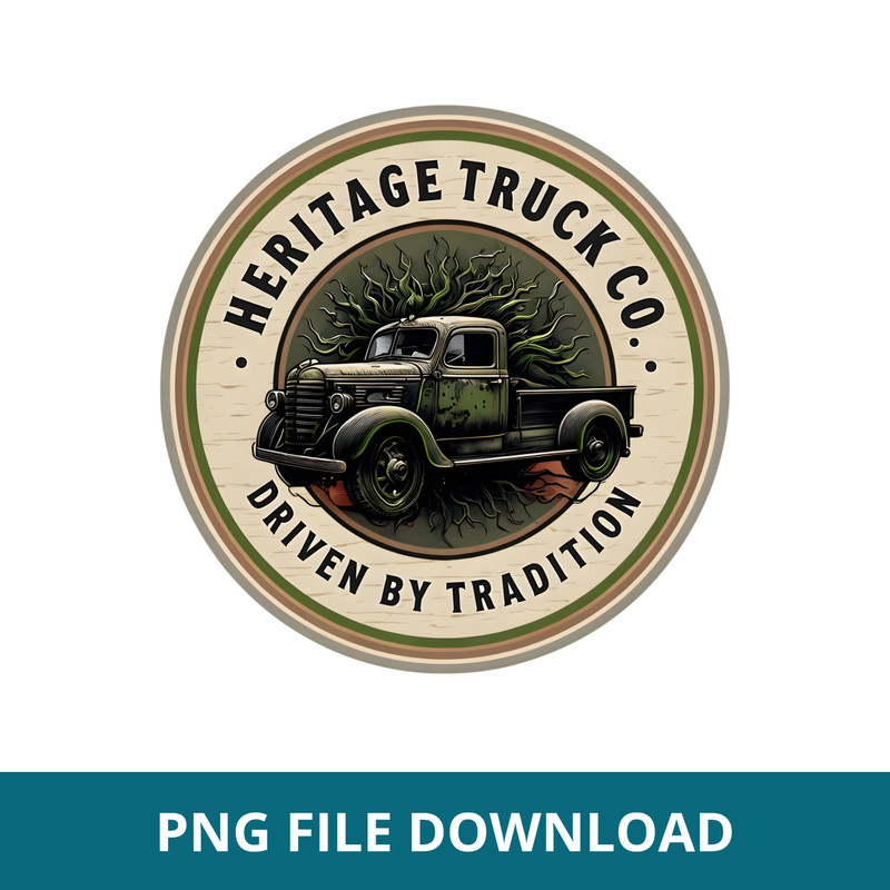 Vintage Truck Logo Sticker PNG 13 0
