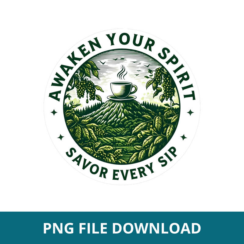 Vintage Coffee Sticker PNG 4 0