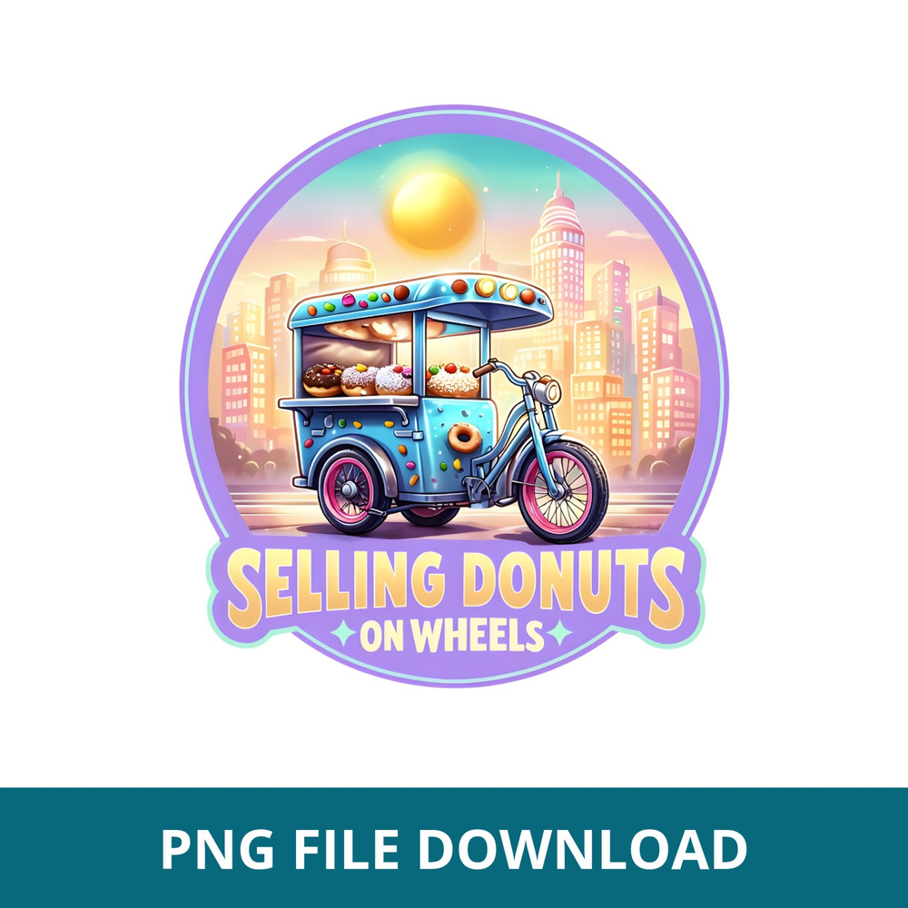 Donut Seller Sticker PNG 1 0