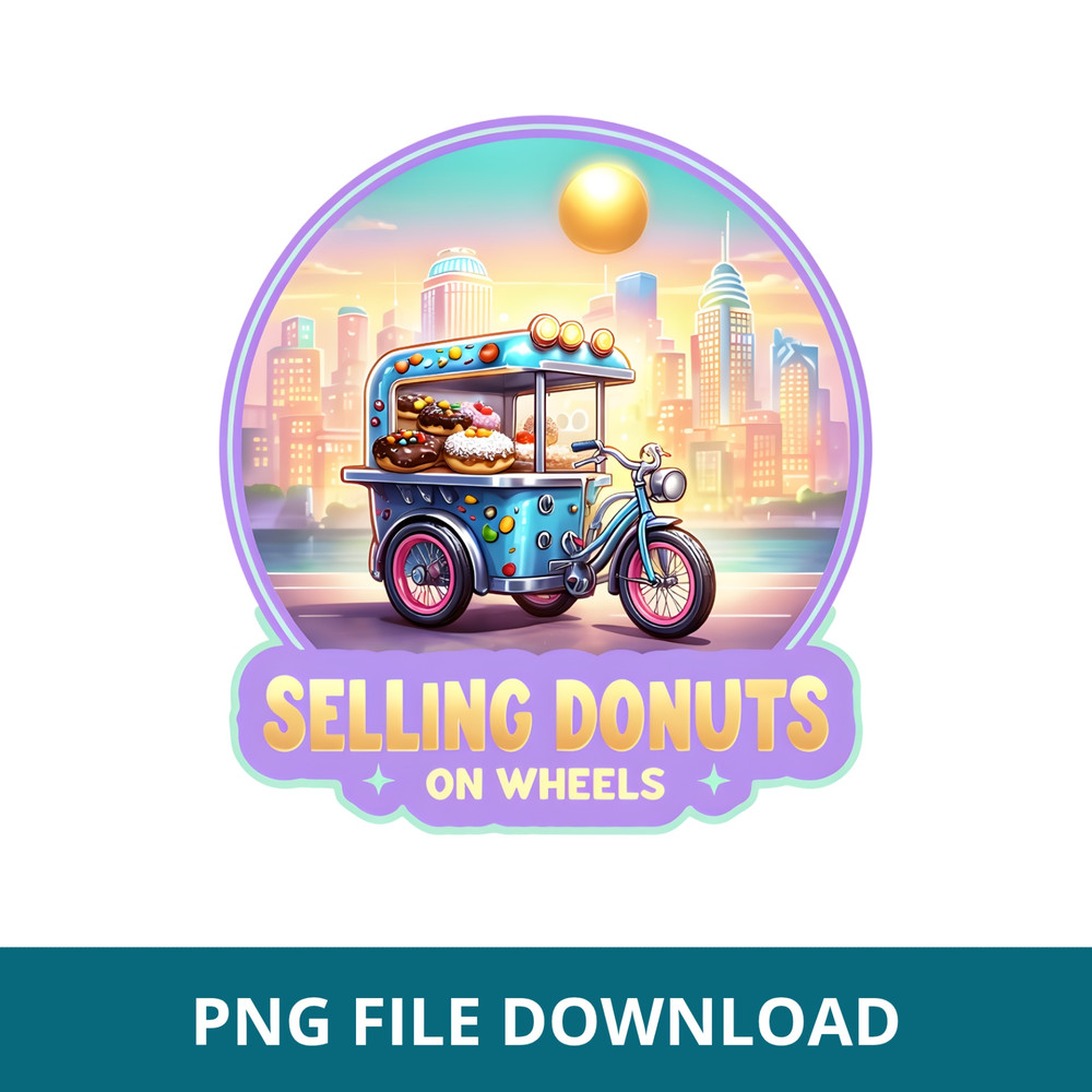 Donut Seller Sticker PNG 2 0