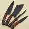Damascus Knife Set 4 Piece Set Personalized Knives Chef Knife Set Cooking Knives Fathers Day G 2