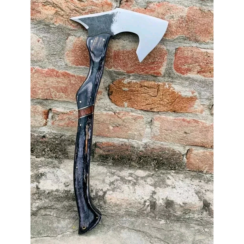 Handmade Carbon Steel Custom VIKING EAGLE Art Hatchet Camping Axe Throwing Axe 1