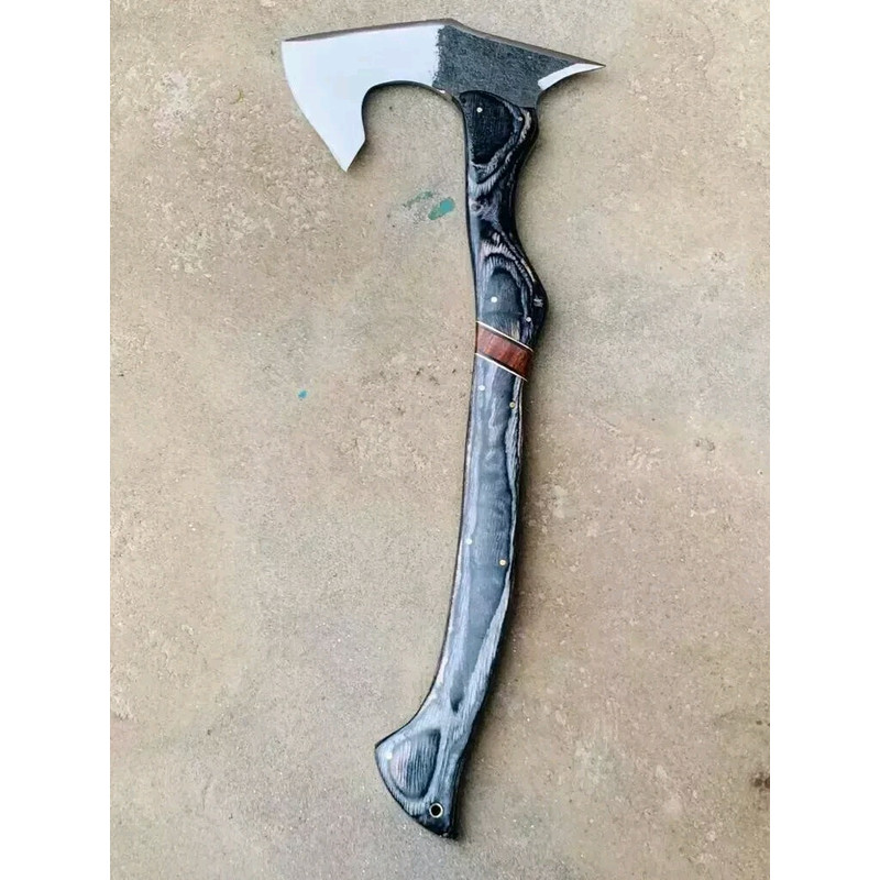 Handmade Carbon Steel Custom VIKING EAGLE Art Hatchet Camping Axe Throwing Axe 3