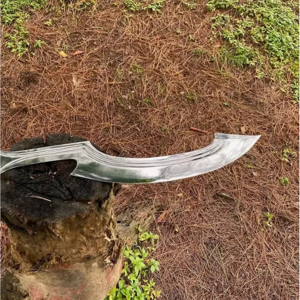 Custom Handmade Carbon Steel Blade Survival Khopesh Sword Hunting Sword Camping 4