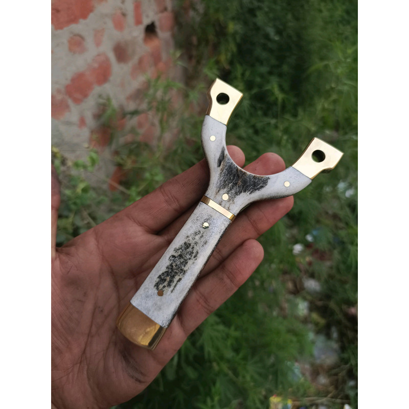 Lot Of 2 Handmade Traditional Catapult Powerful Slingshot Hunting Target Archery Shooting 13