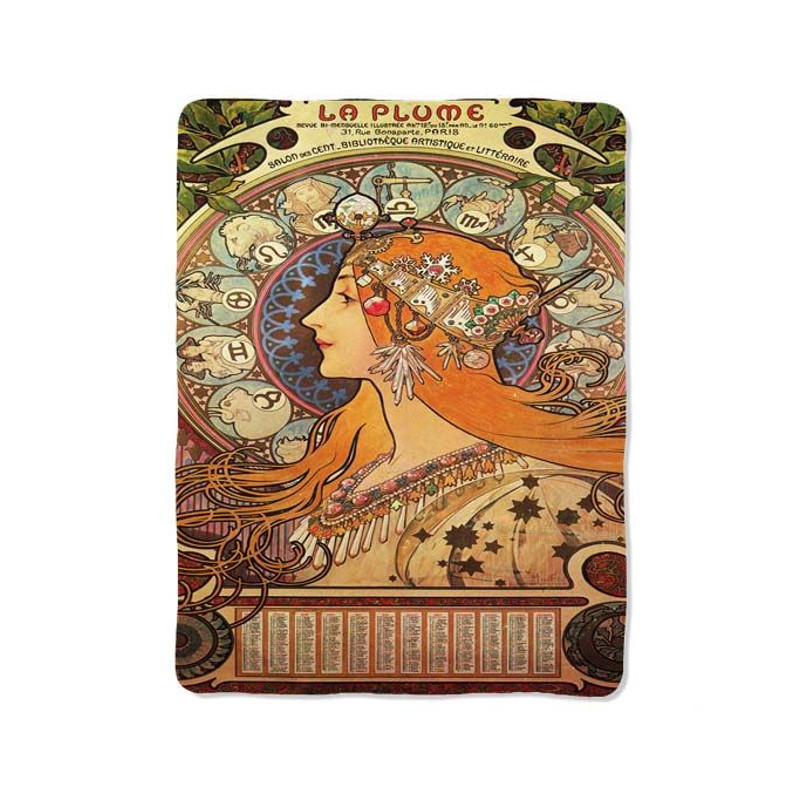 Alphonse Mucha Blanket 0