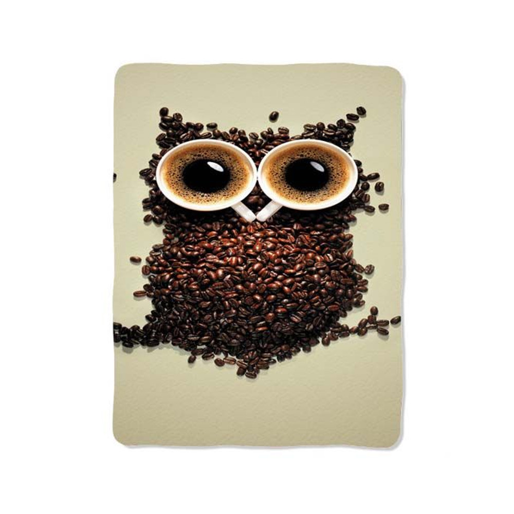 Coffee Owl Blanket 0