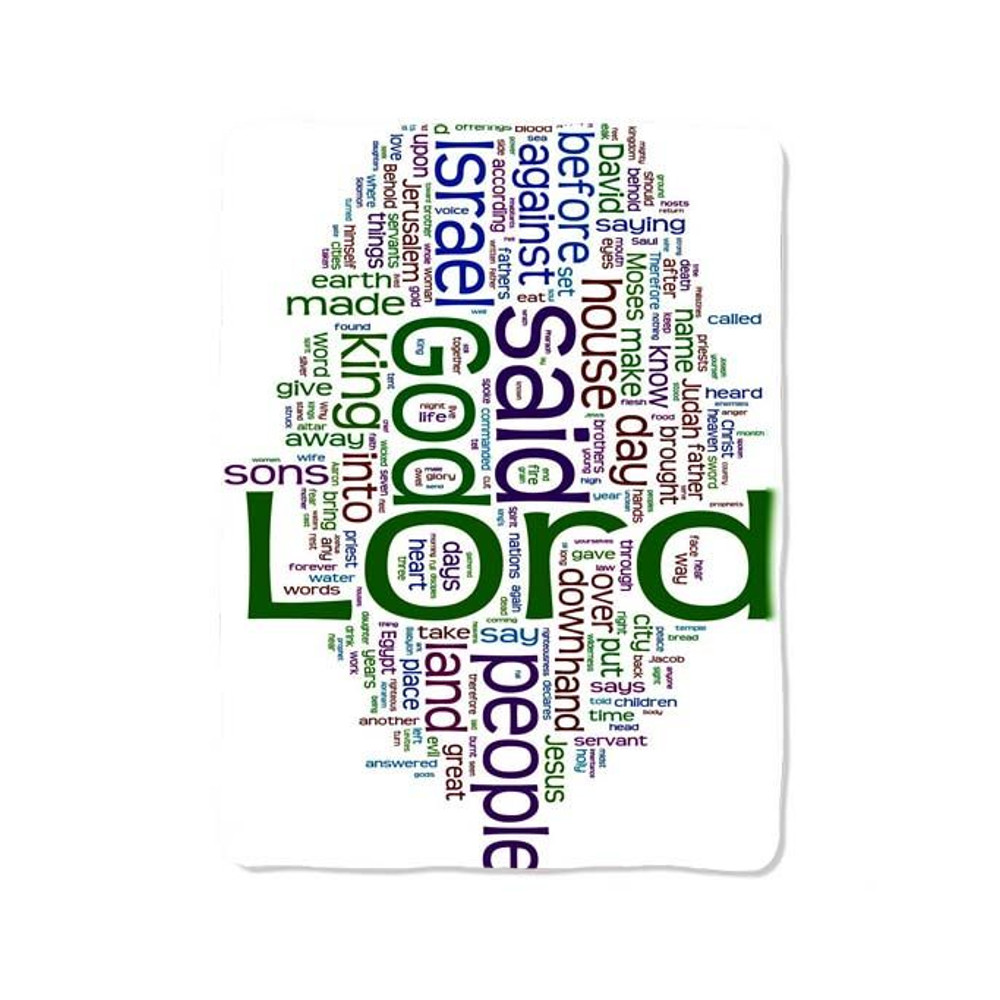 Abstract Word Art Blanket 0